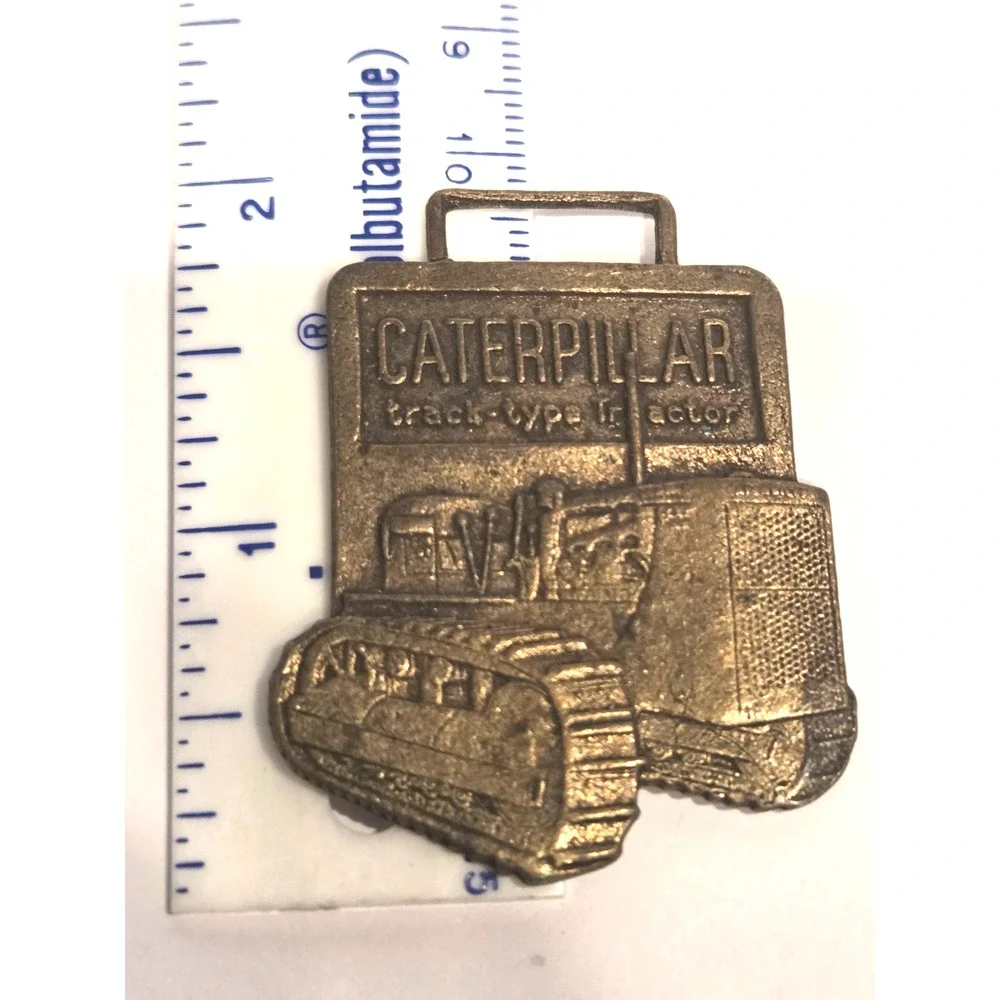 1940's Caterpillar Tractor Fob PERKINS Machinery Co Needham Hts Springfield